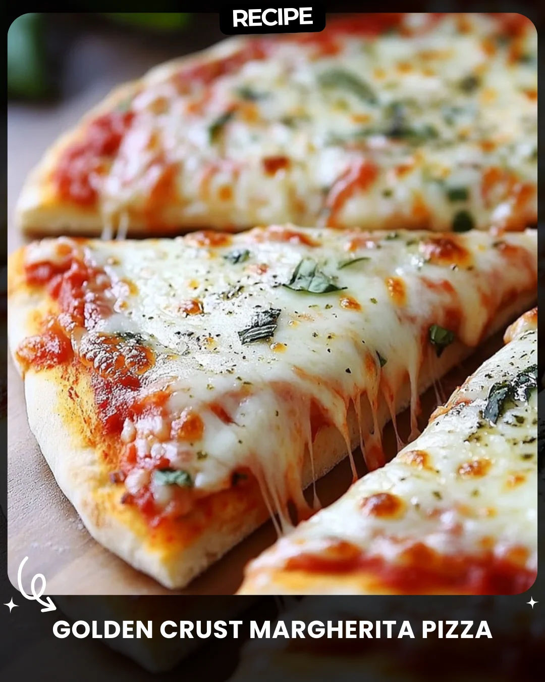 Golden Crust Margherita Pizza
