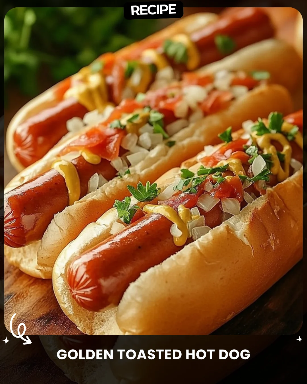 Golden Toasted Hot Dog