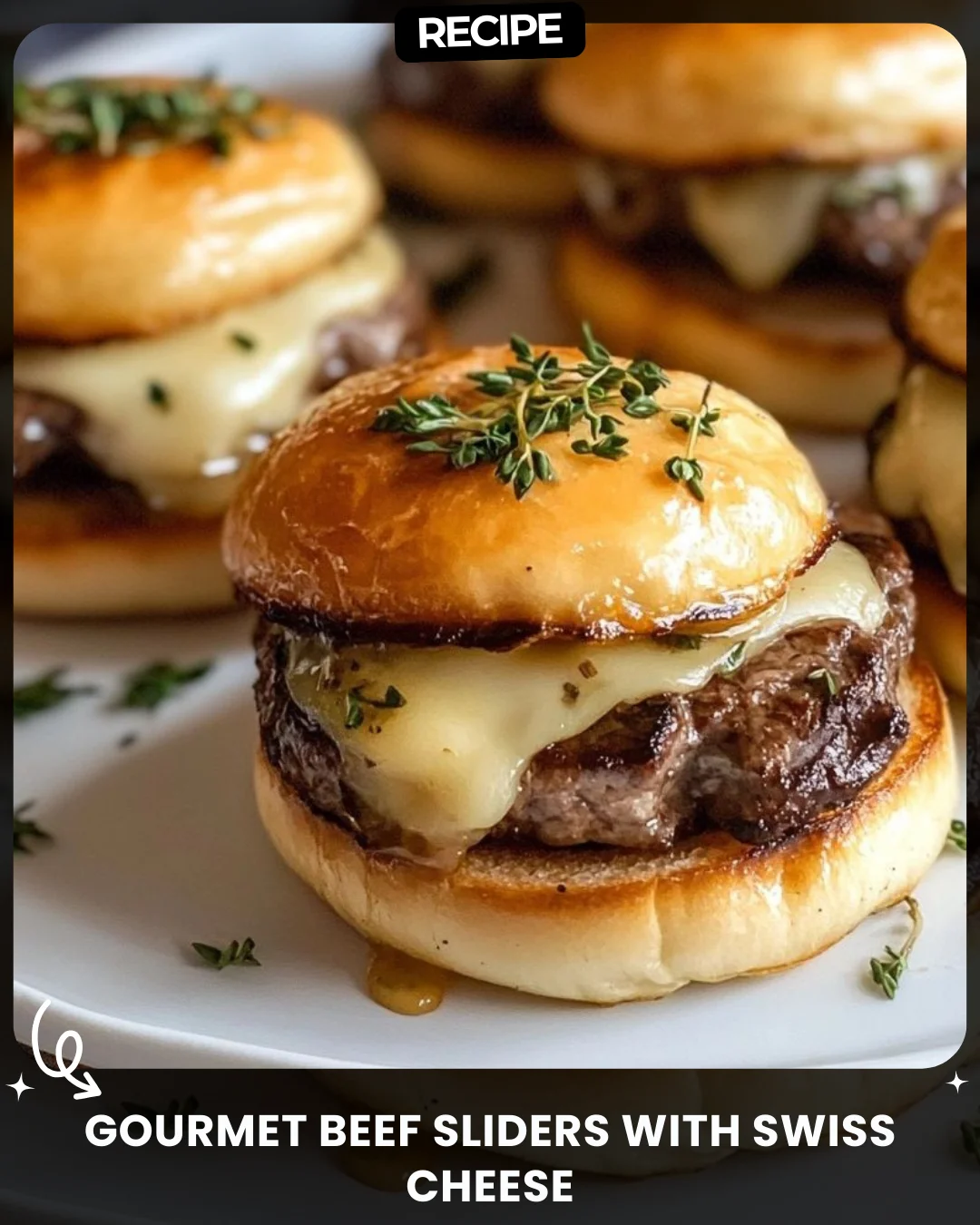 Gourmet Beef Sliders with Swiss Cheese