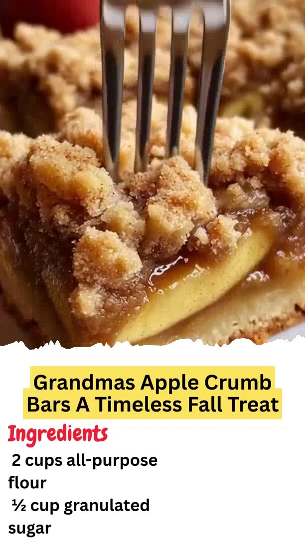 Grandmas Apple Crumb Bars A Timeless Fall Treat