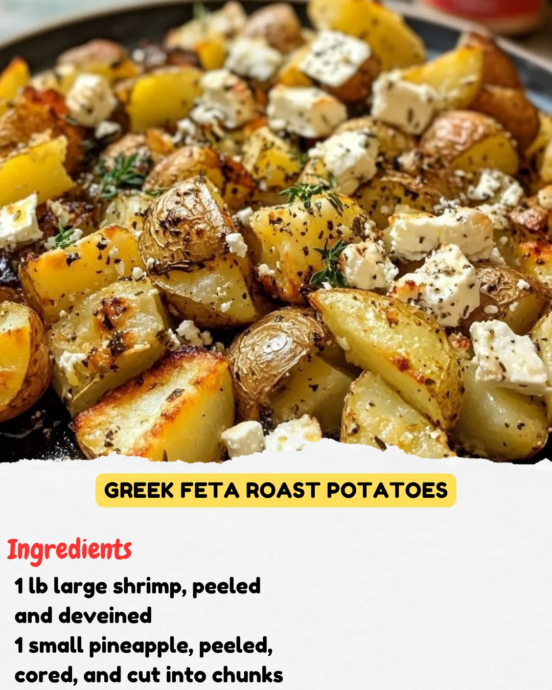 Greek Feta Roast Potatoes