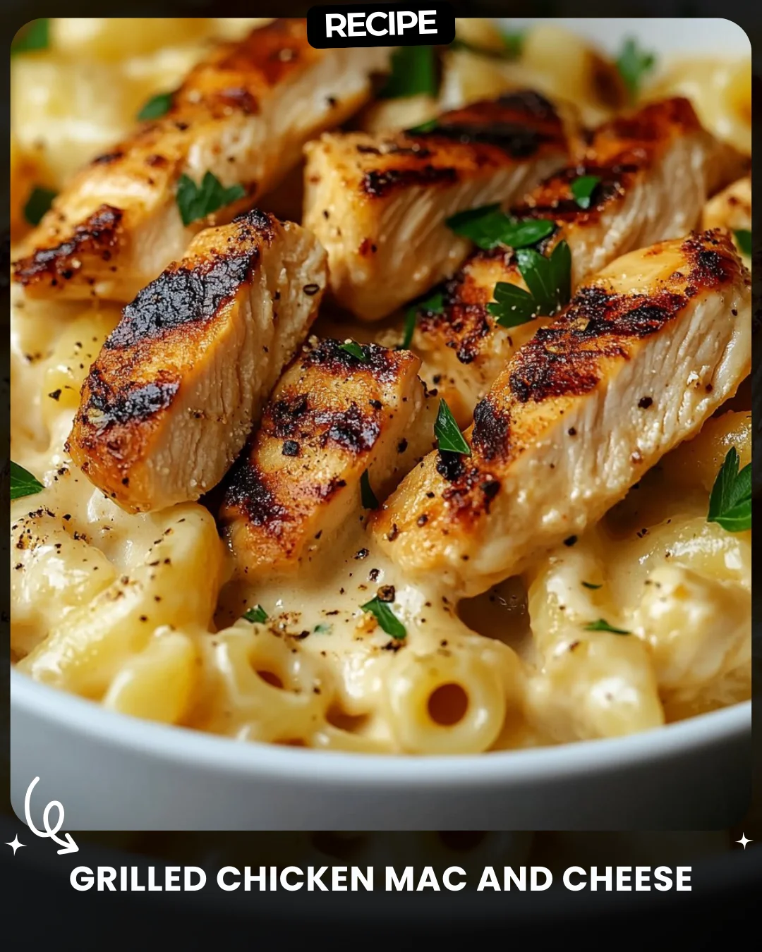 Grilled Chicken Mac and Cheese