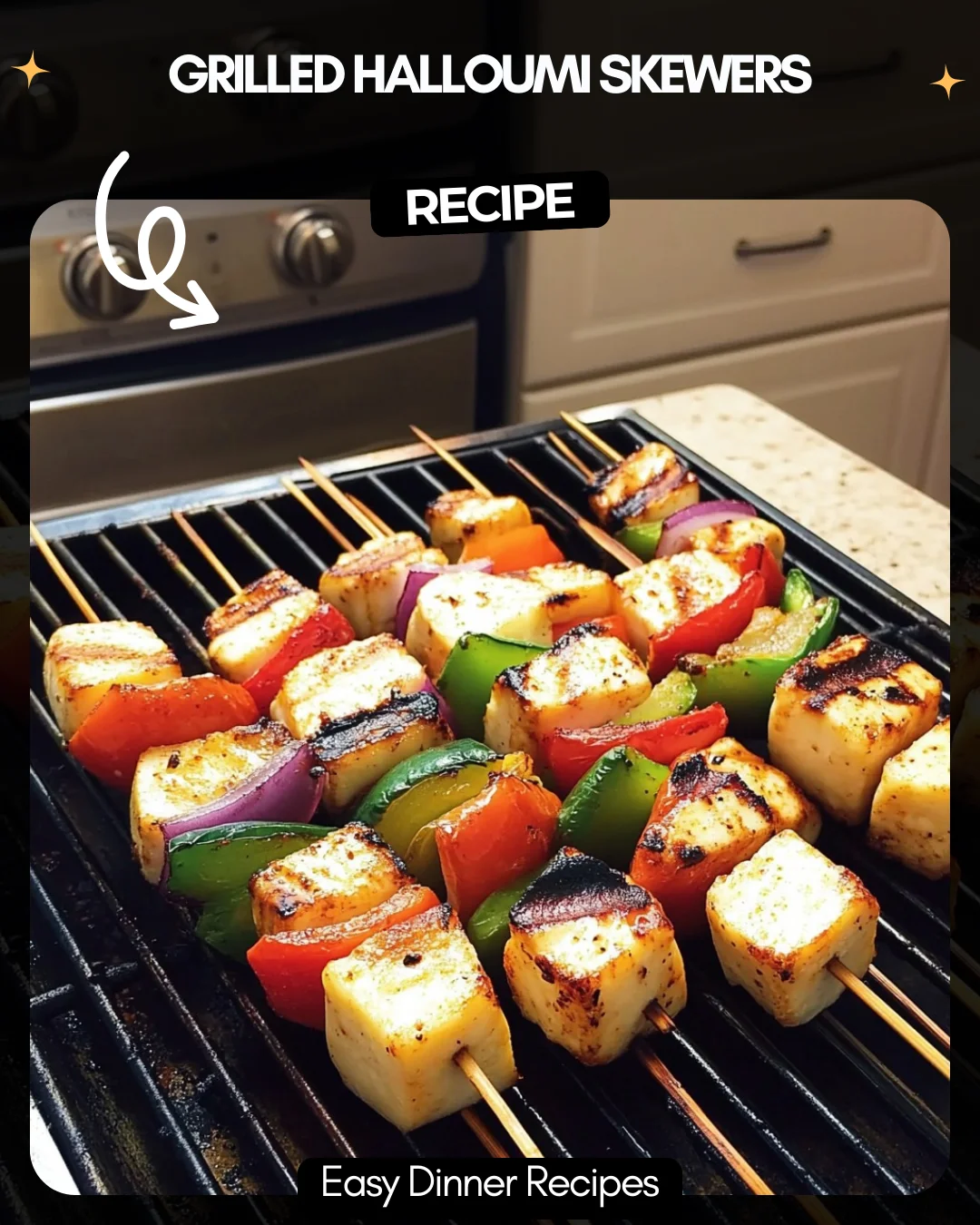 Grilled Halloumi Skewers