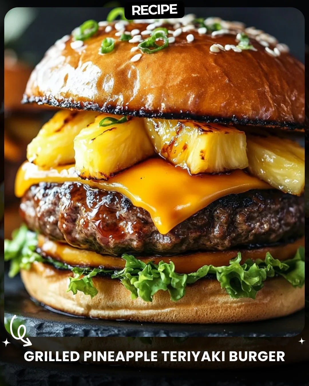 Grilled Pineapple Teriyaki Burger