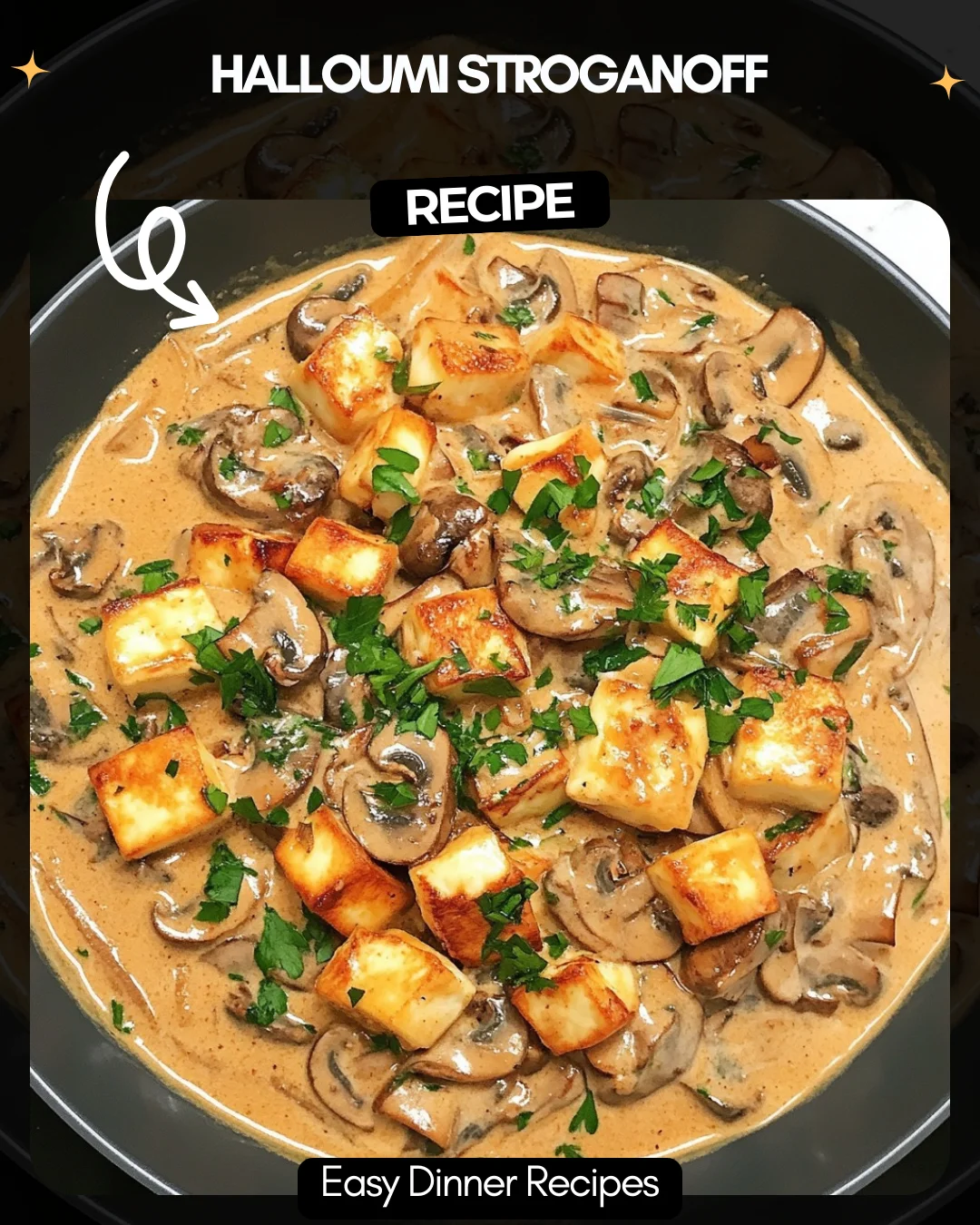 Halloumi Stroganoff