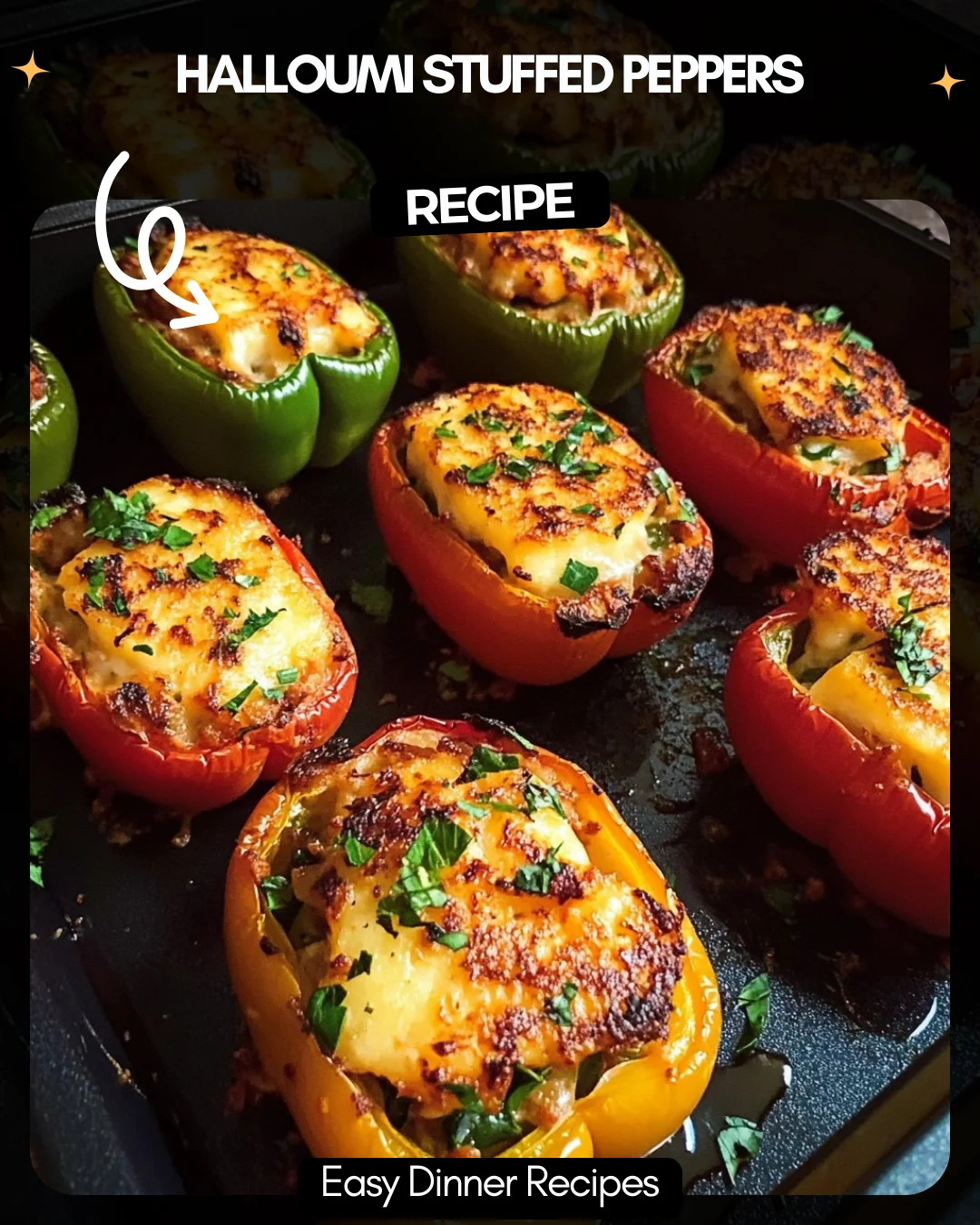 Halloumi Stuffed Peppers