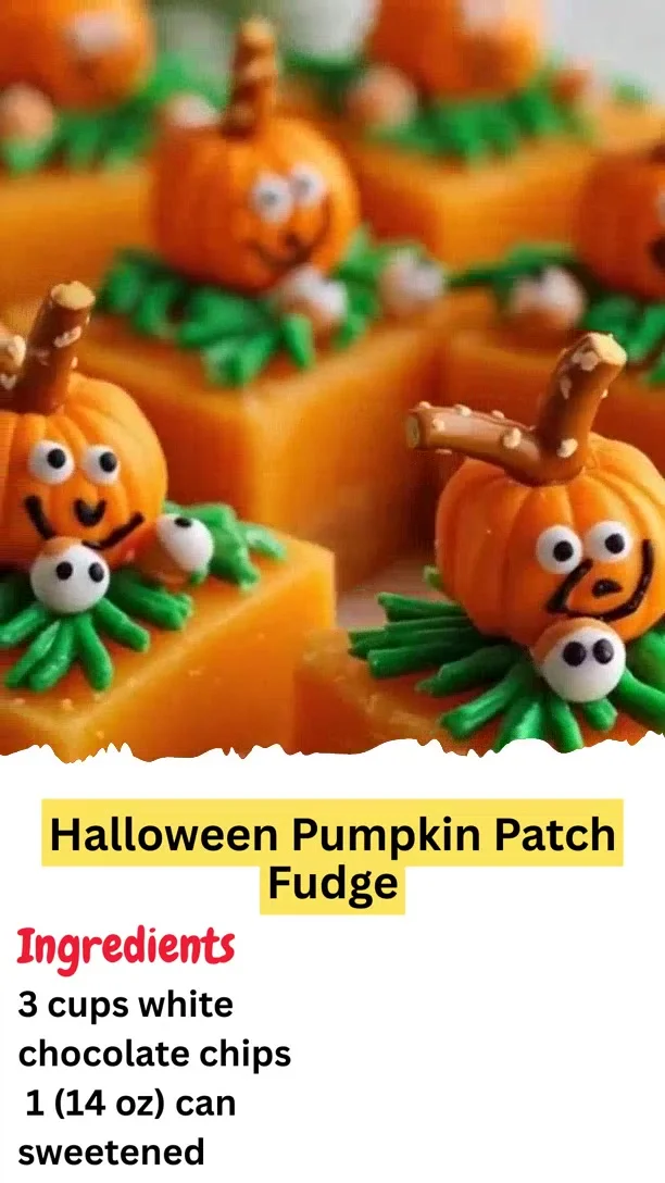 Halloween Pumpkin Patch Fudge