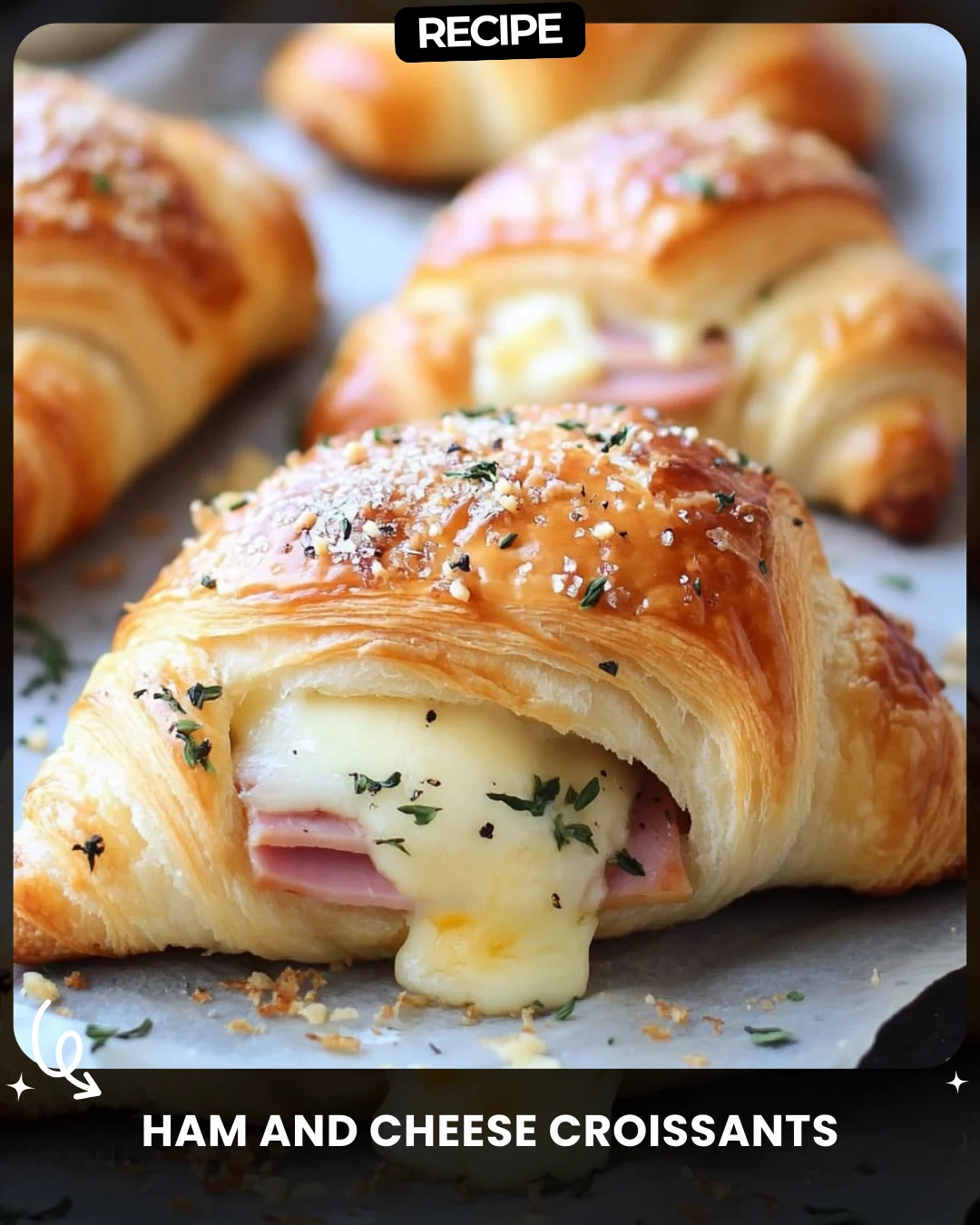 Ham and Cheese Croissants