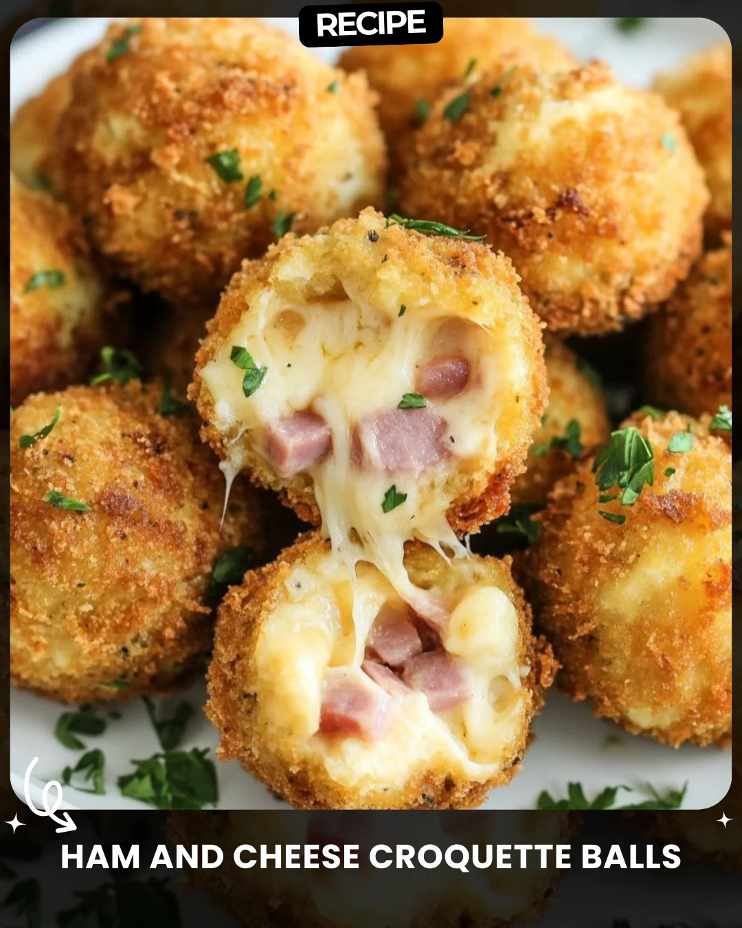 Ham and Cheese Croquette Balls