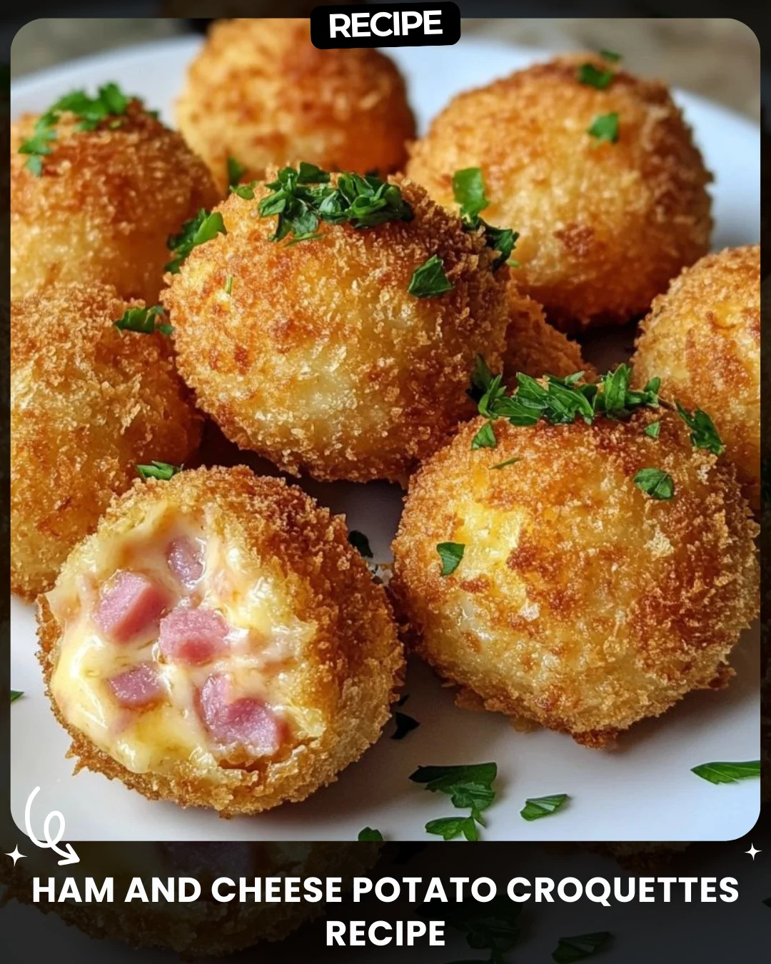 Ham and Cheese Potato Croquettes Recipe
