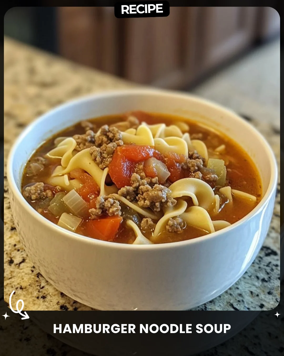 Hamburger Noodle Soup