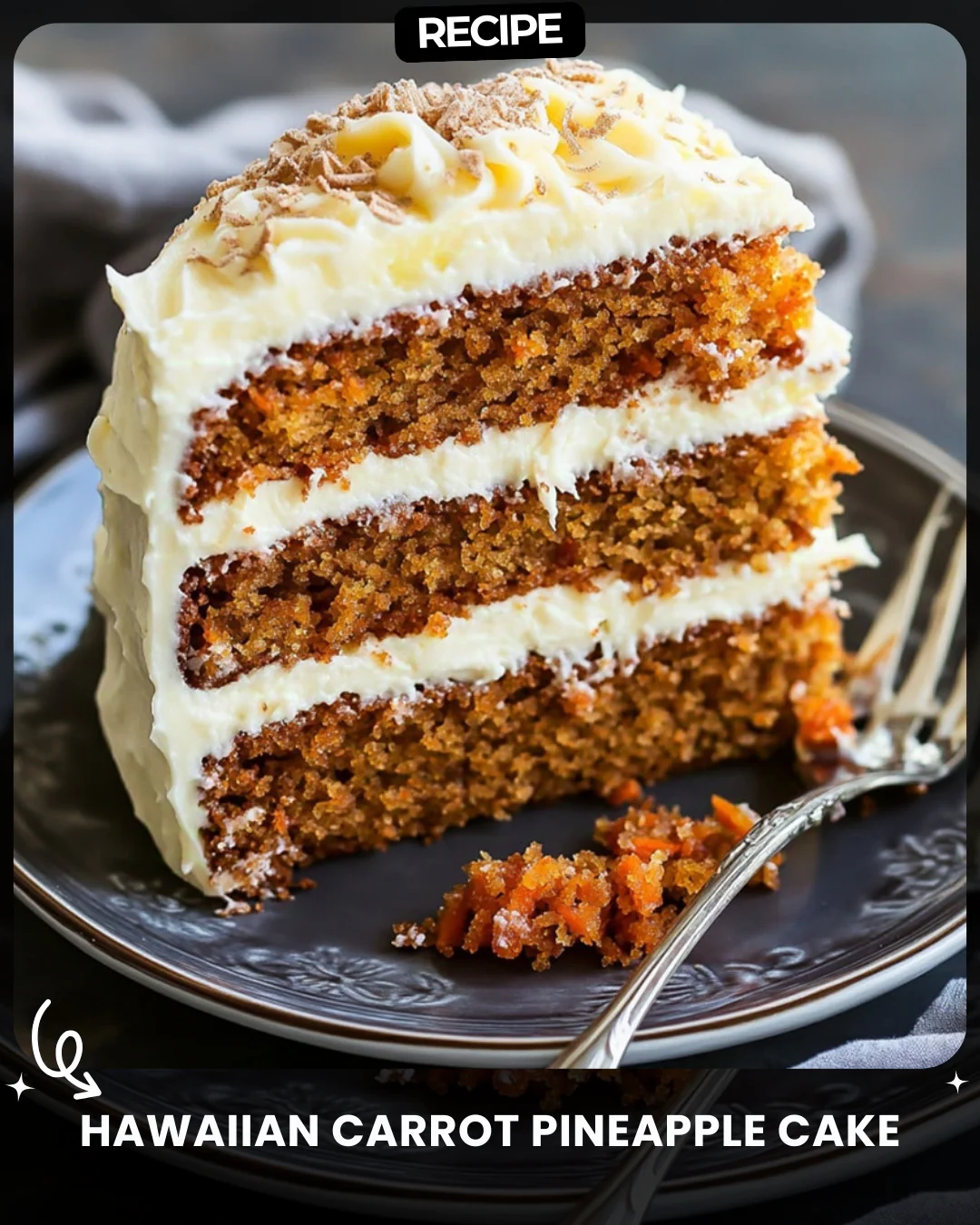 Hawaiian Carrot Pineapple Cake