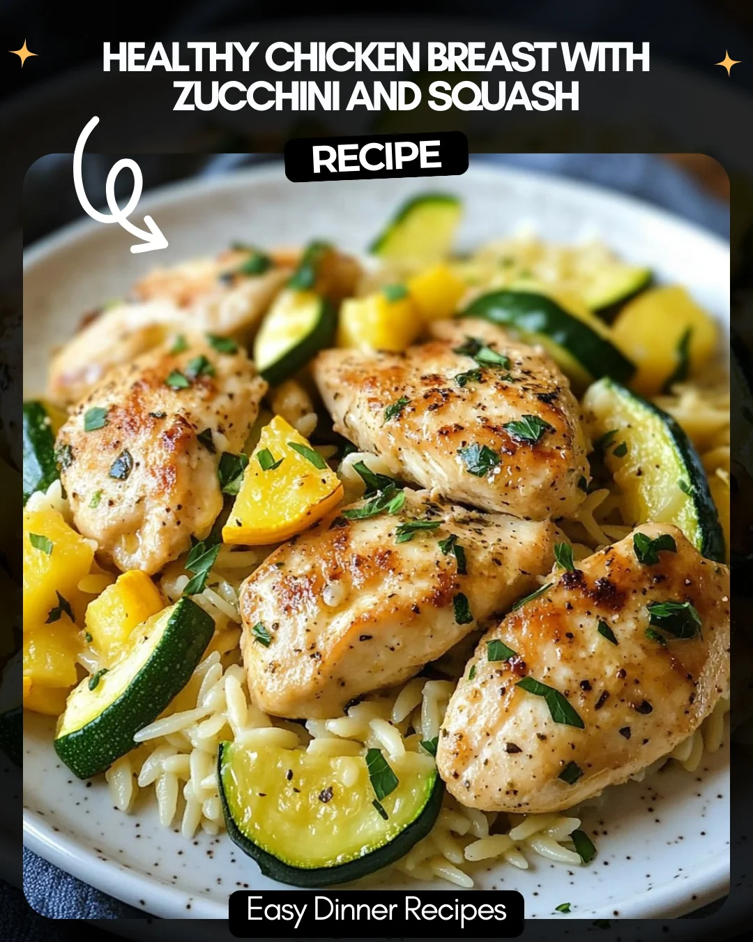 Healthy Chicken Breast with Zucchini and Squash