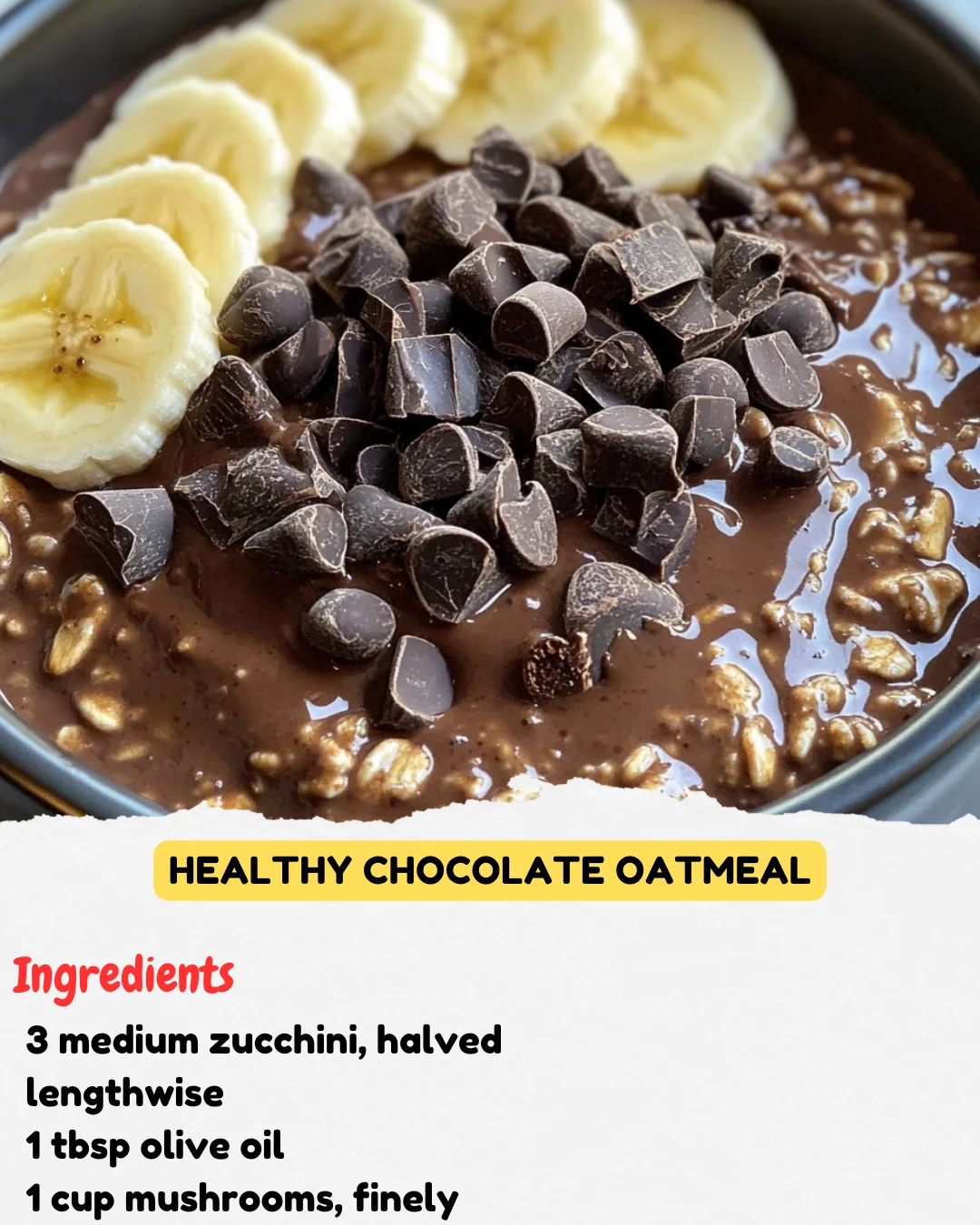 Healthy Chocolate Oatmeal