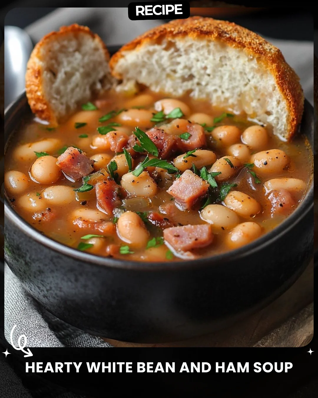 Hearty White Bean and Ham Soup