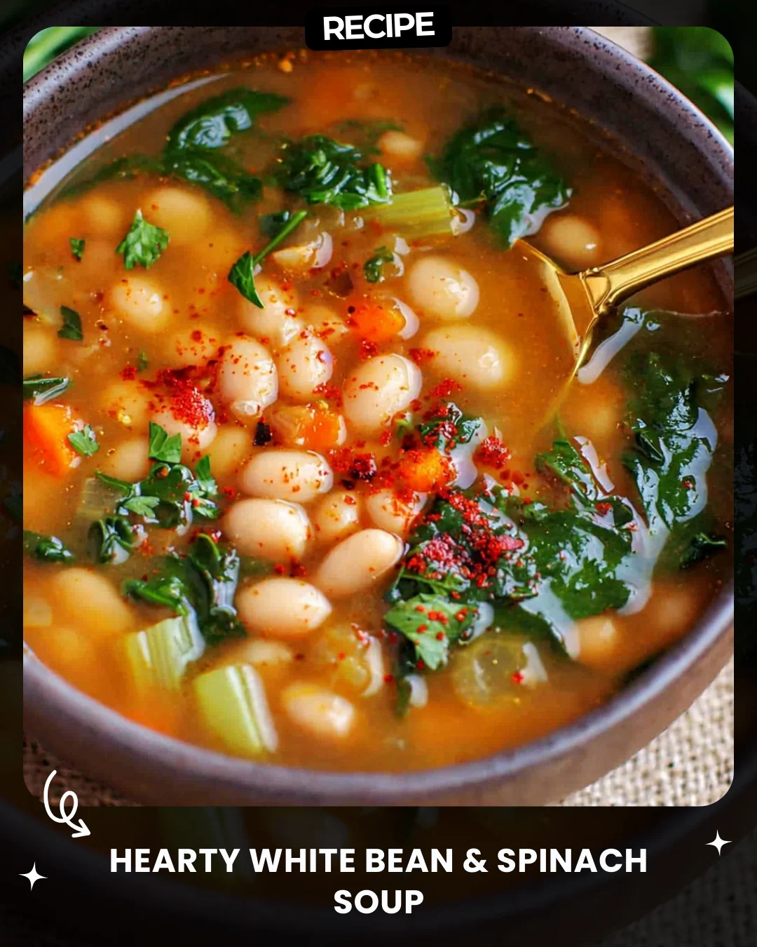 Hearty White Bean & Spinach Soup
