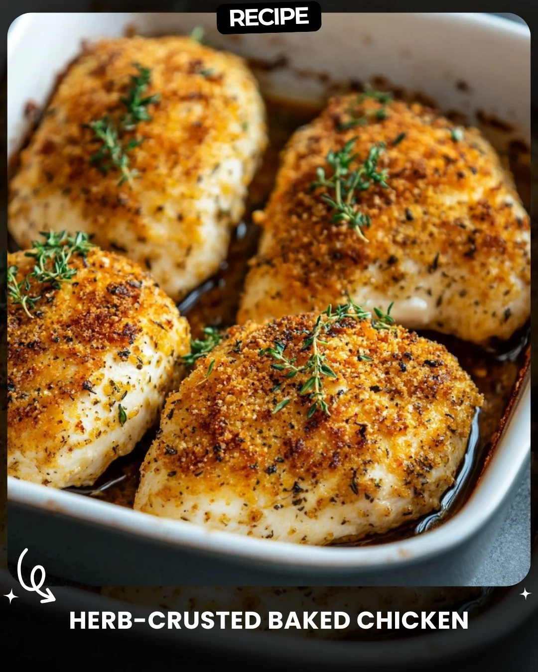 Herb-Crusted Baked Chicken