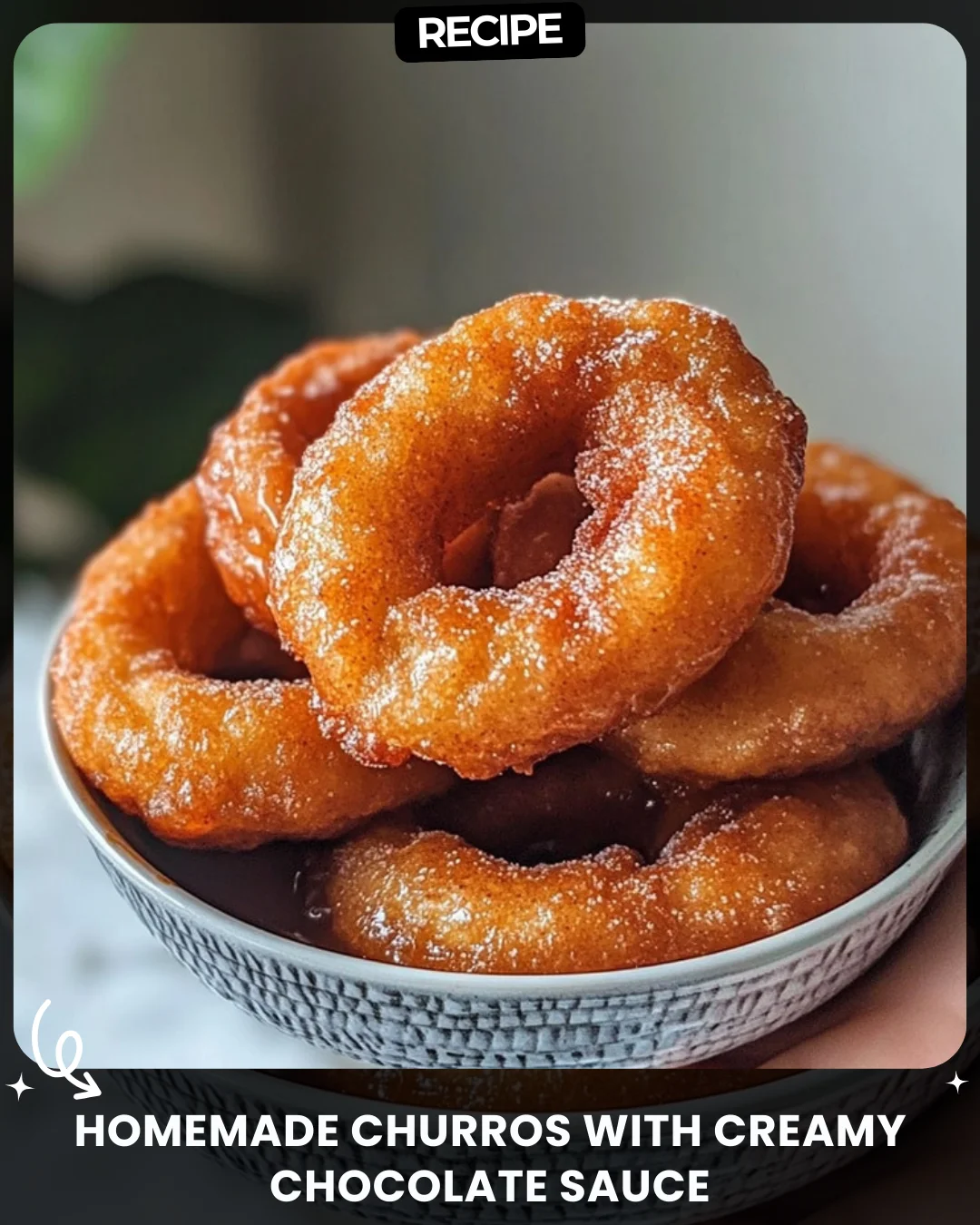 Homemade Churros with Creamy Chocolate Sauce