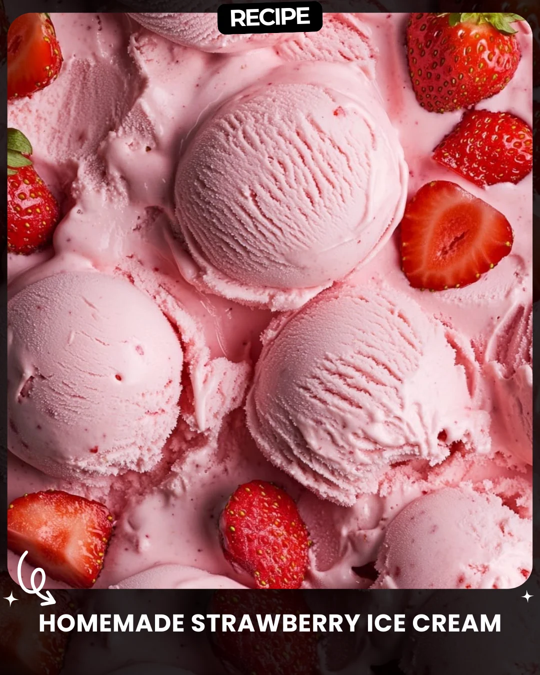Homemade Strawberry Ice Cream