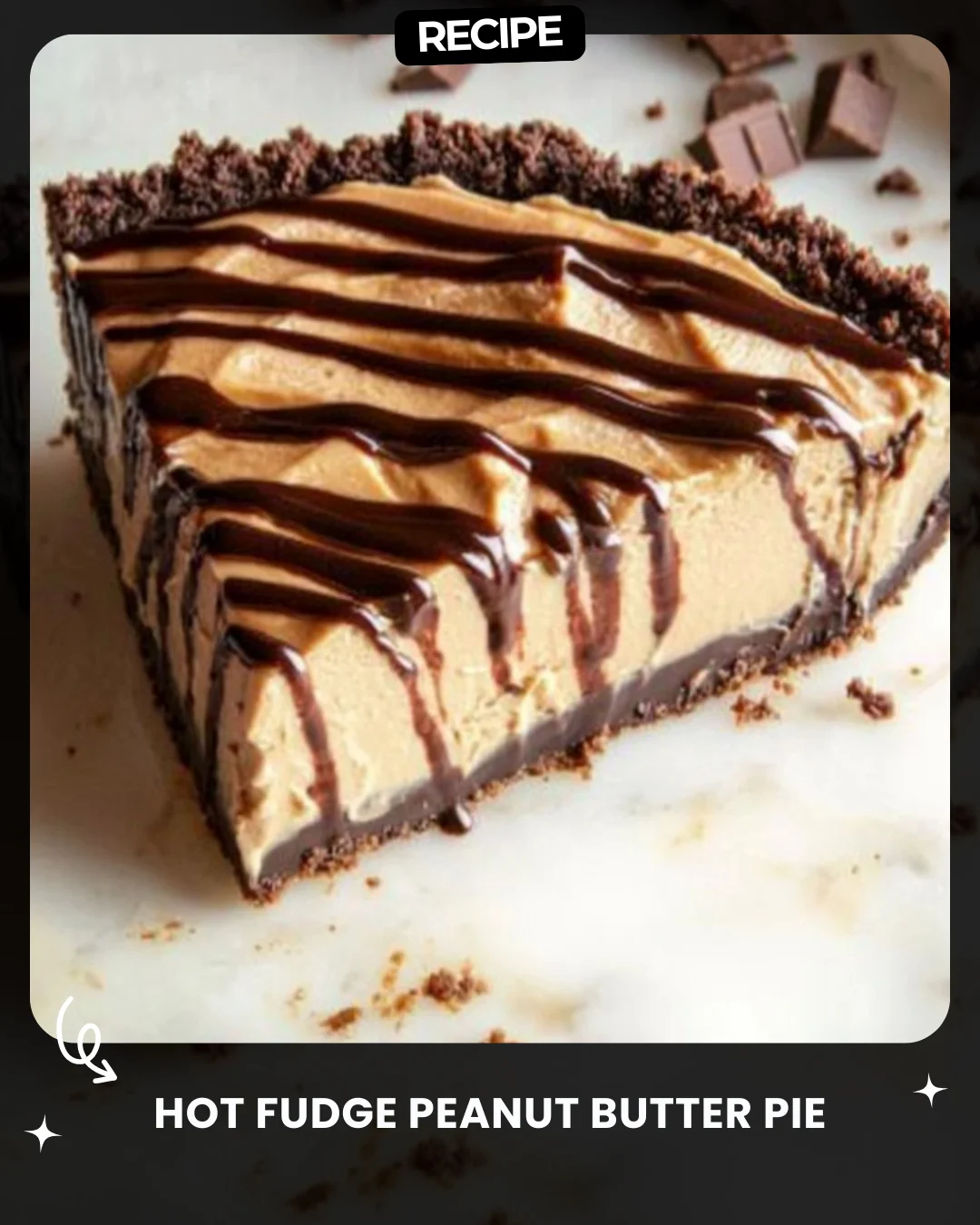 Hot Fudge Peanut Butter Pie
