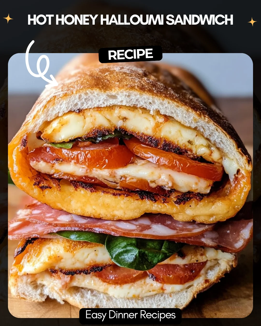 Hot Honey Halloumi Sandwich