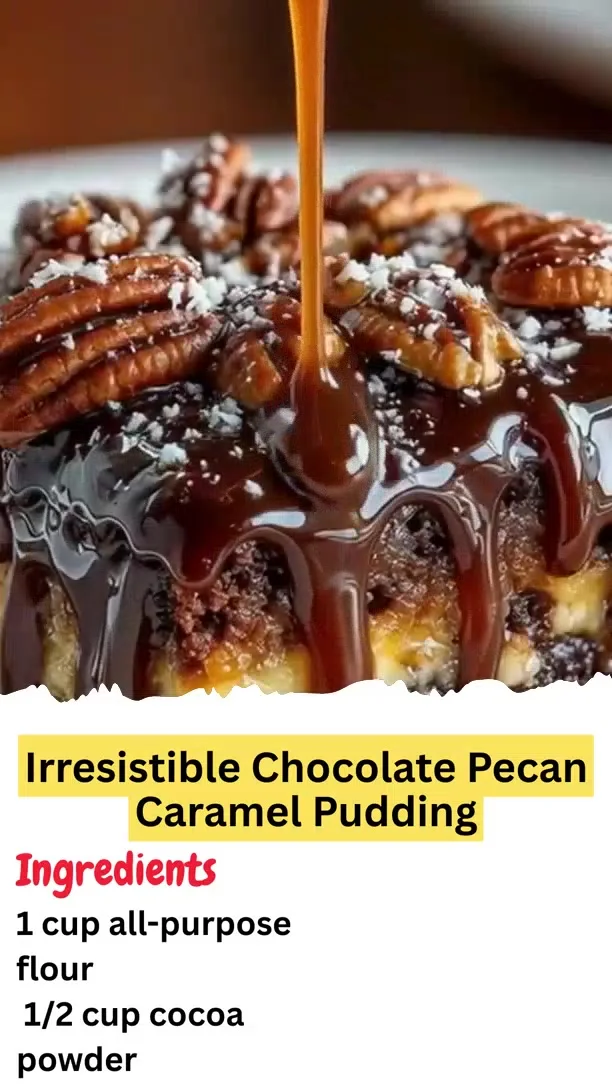 Irresistible Chocolate Pecan Caramel Pudding