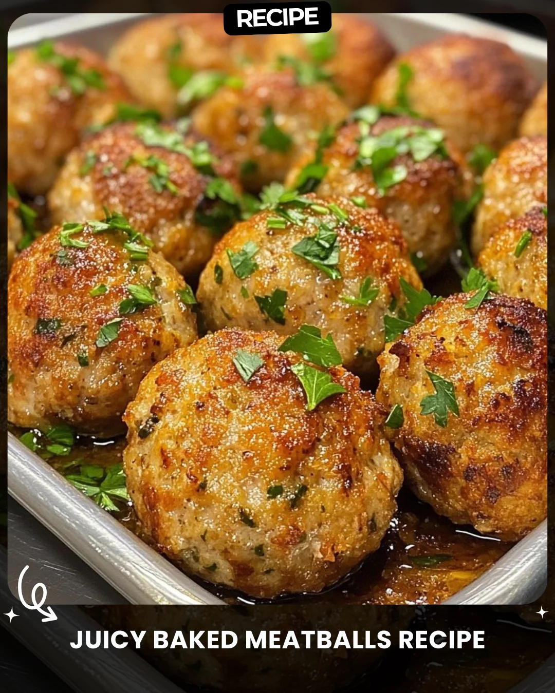 Juicy Baked Meatballs Recipe