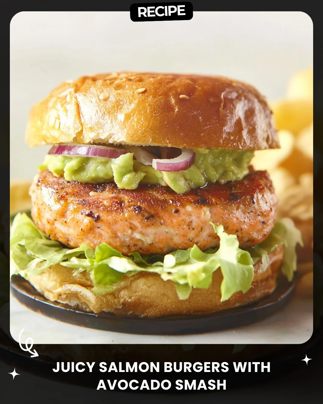 Juicy Salmon Burgers with Avocado Smash