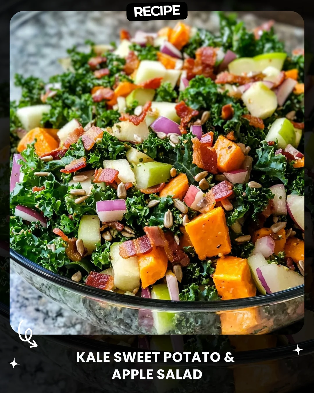 Kale Sweet Potato & Apple Salad