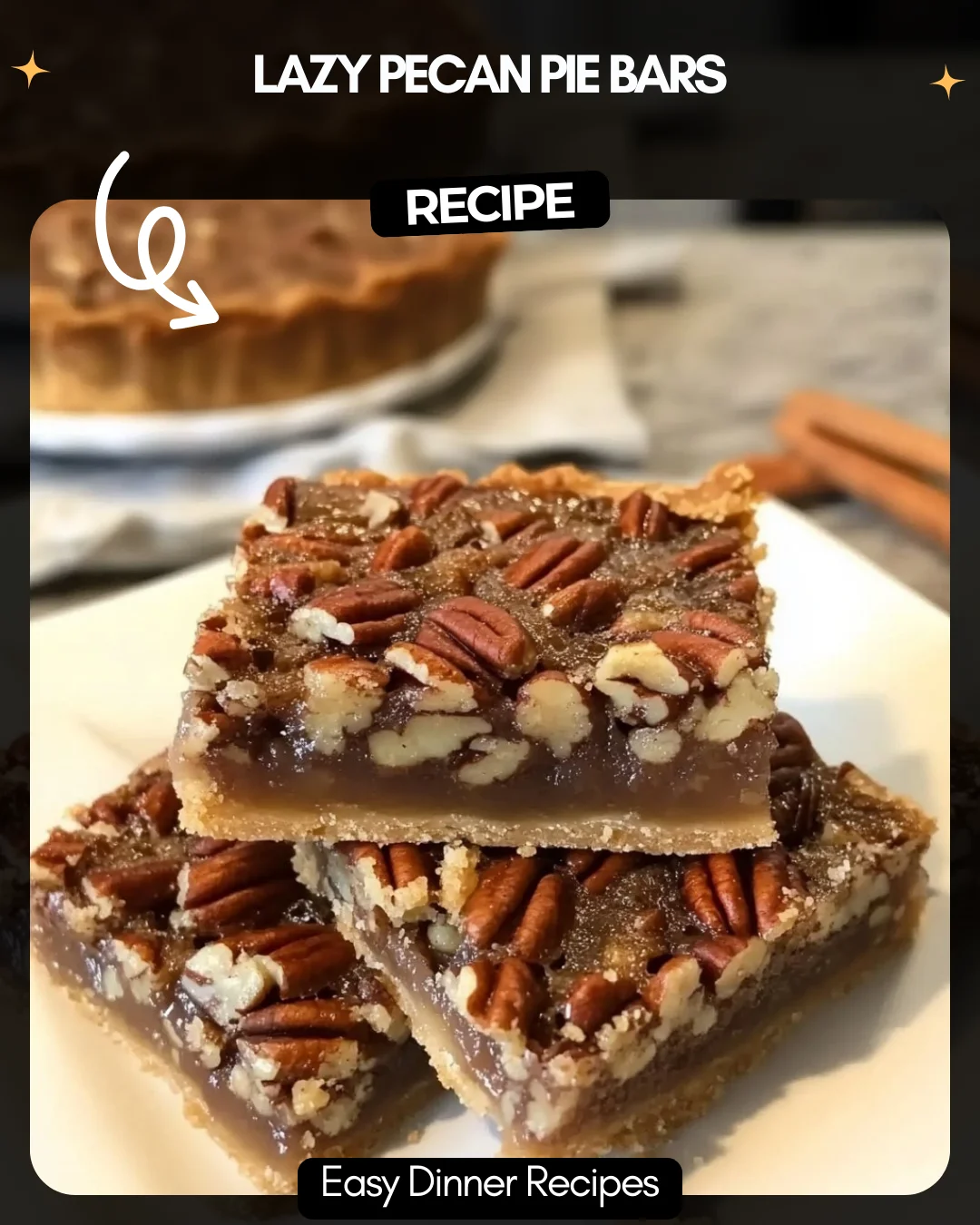 Lazy Pecan Pie Bars