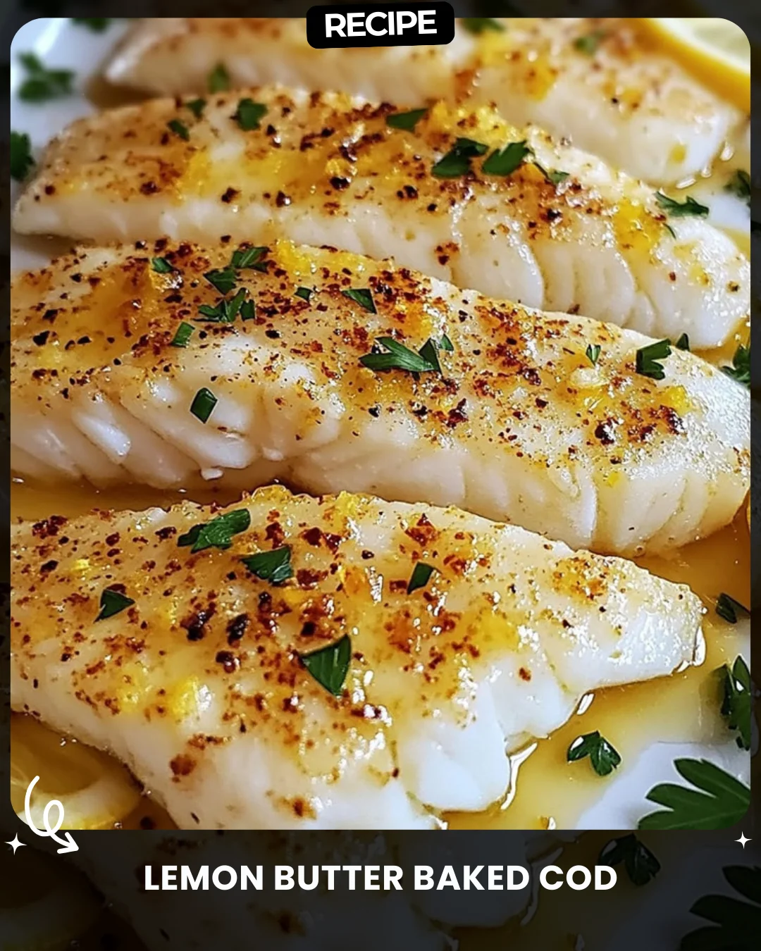 Lemon Butter Baked Cod