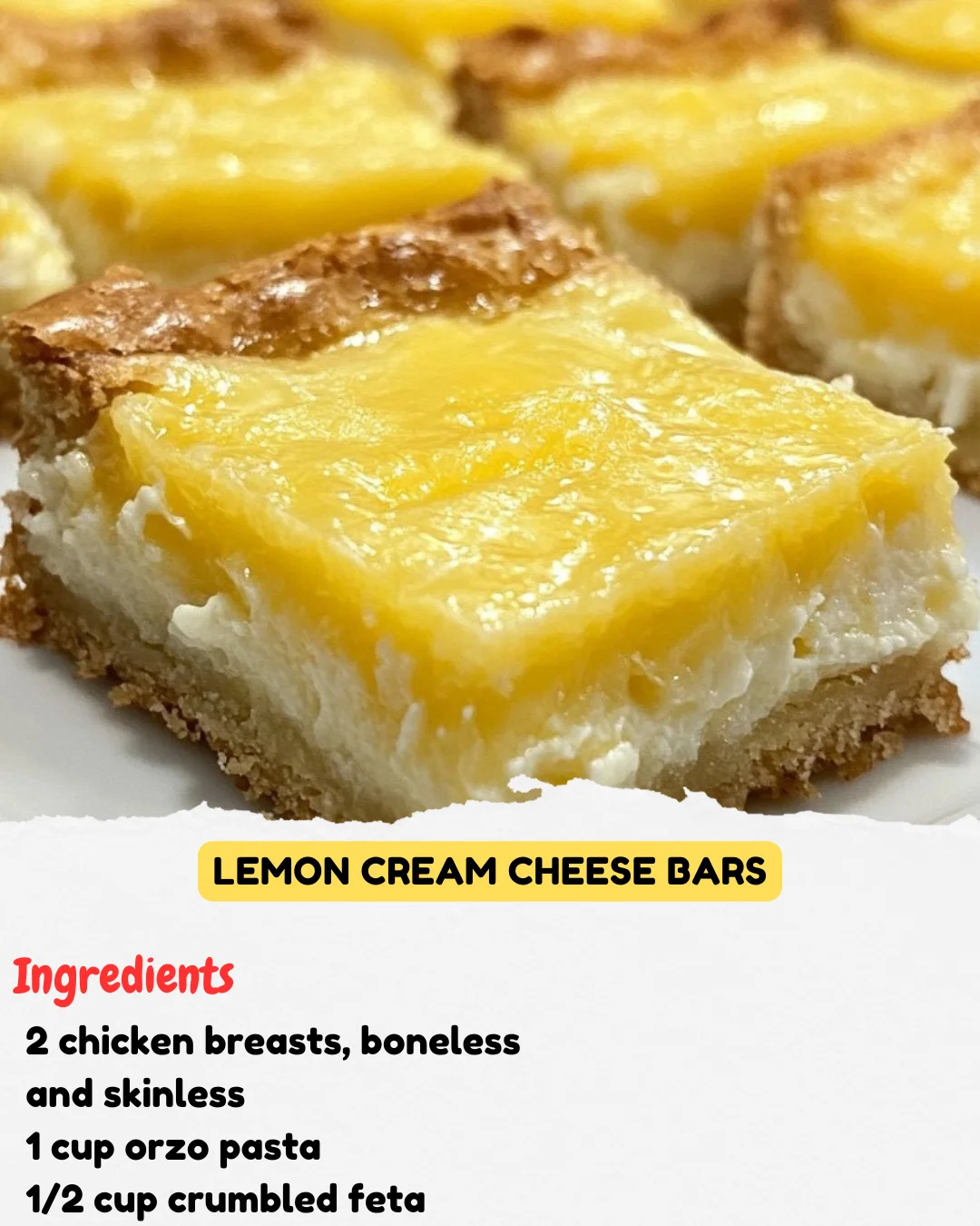 Lemon Cream Cheese Bars