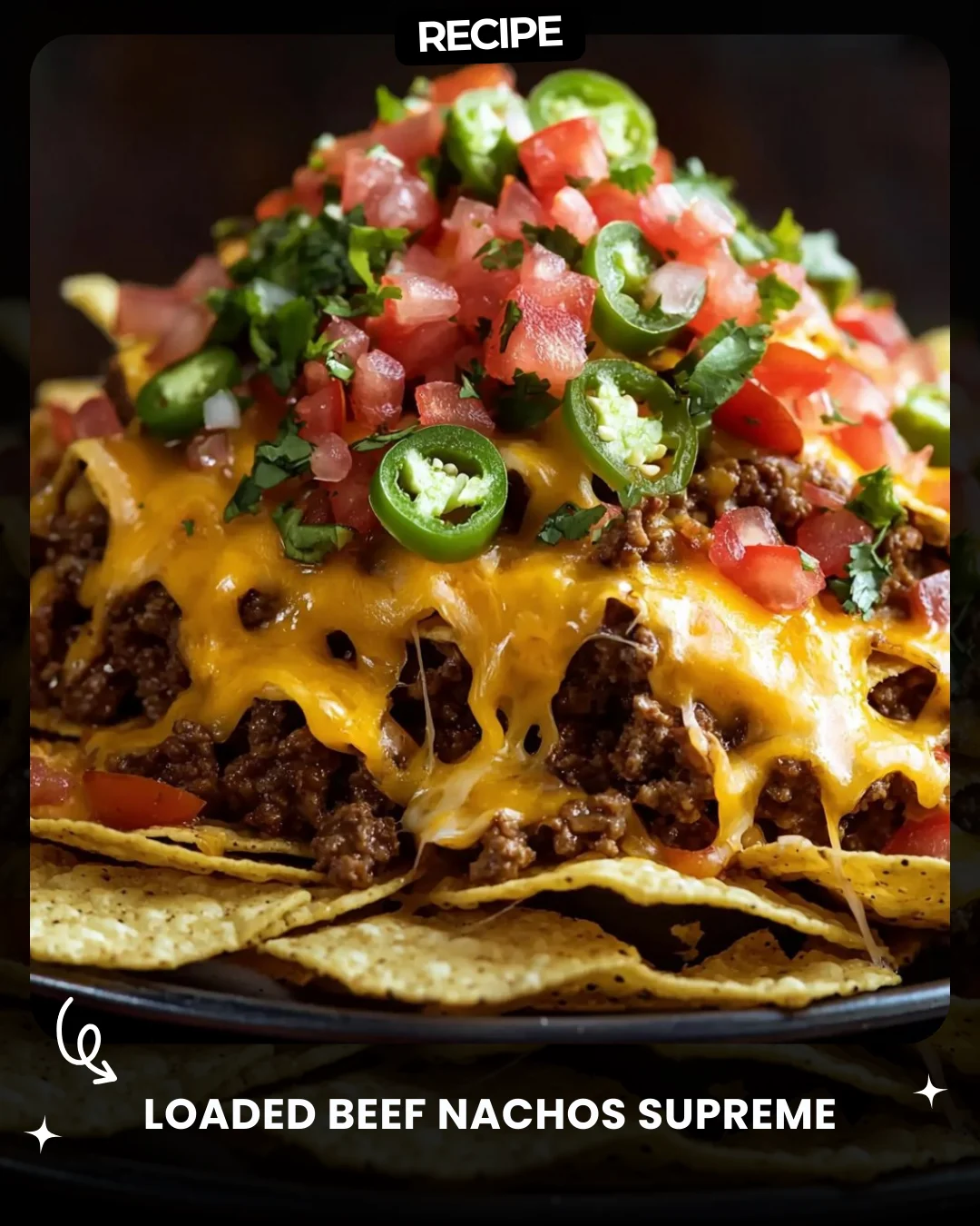 Loaded Beef Nachos Supreme