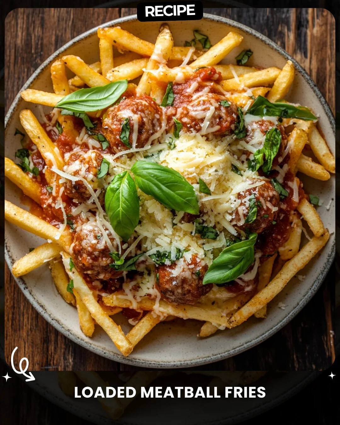 Loaded Meatball Fries