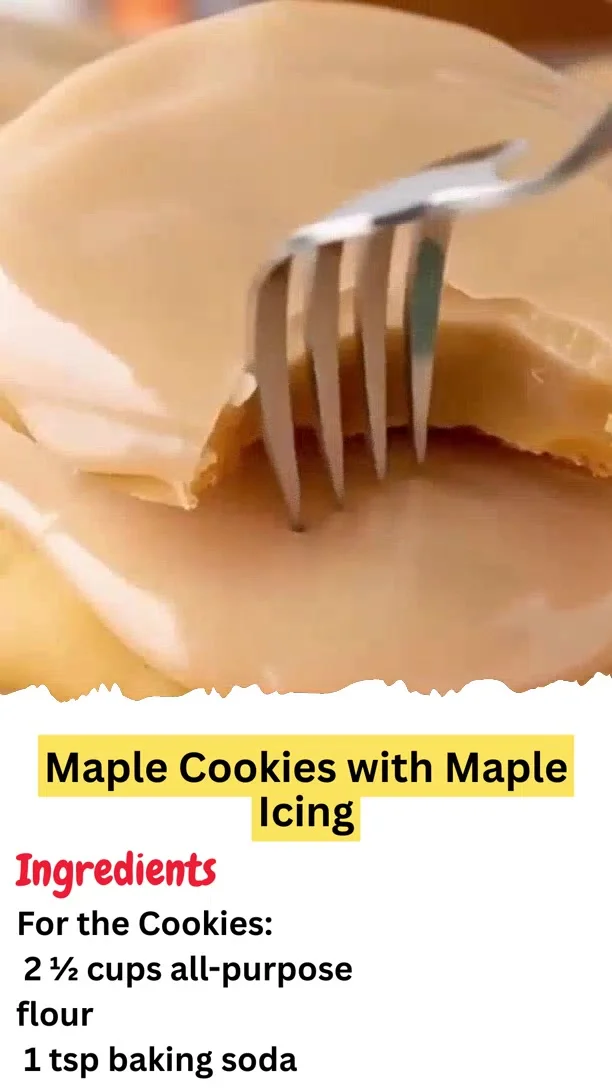 Maple Cookies with Maple Icing
