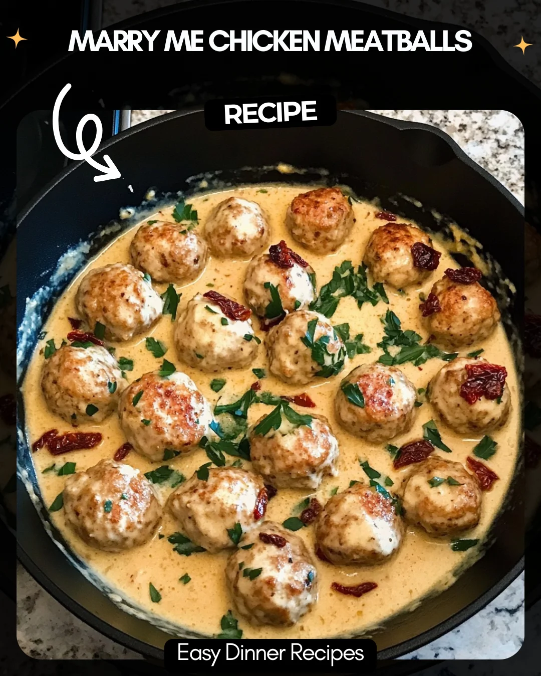 Marry Me Chicken Meatballs