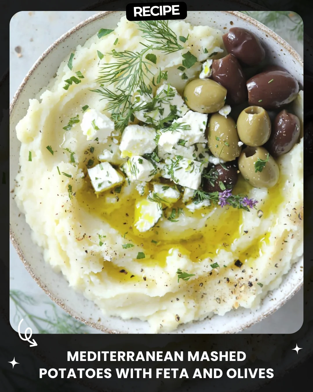 Mediterranean Mashed Potatoes with Feta and Olives