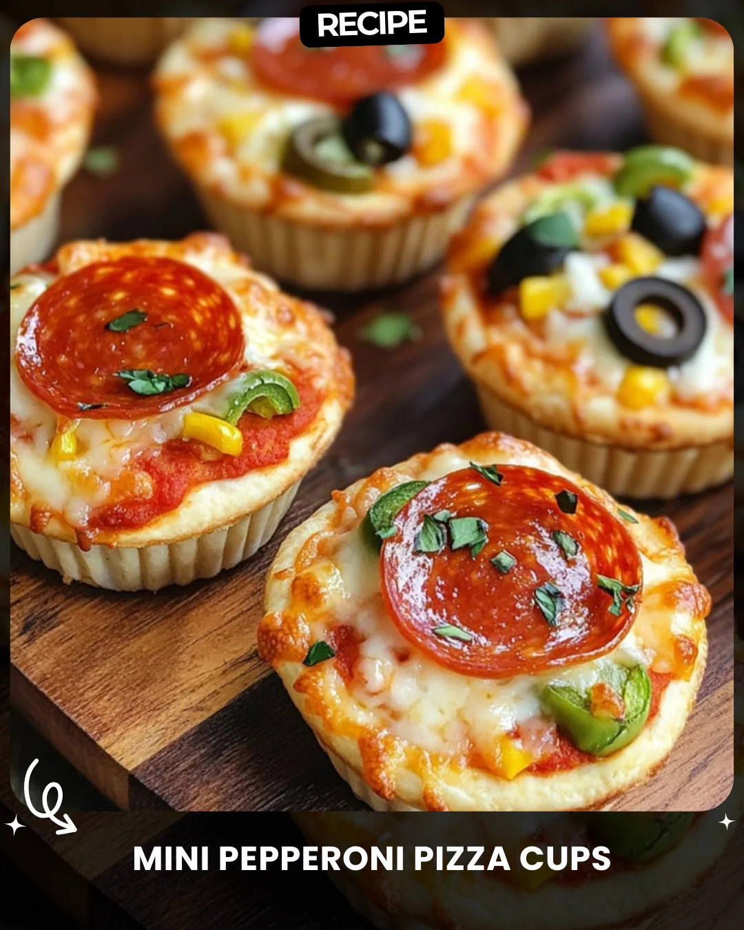 Mini Pepperoni Pizza Cups