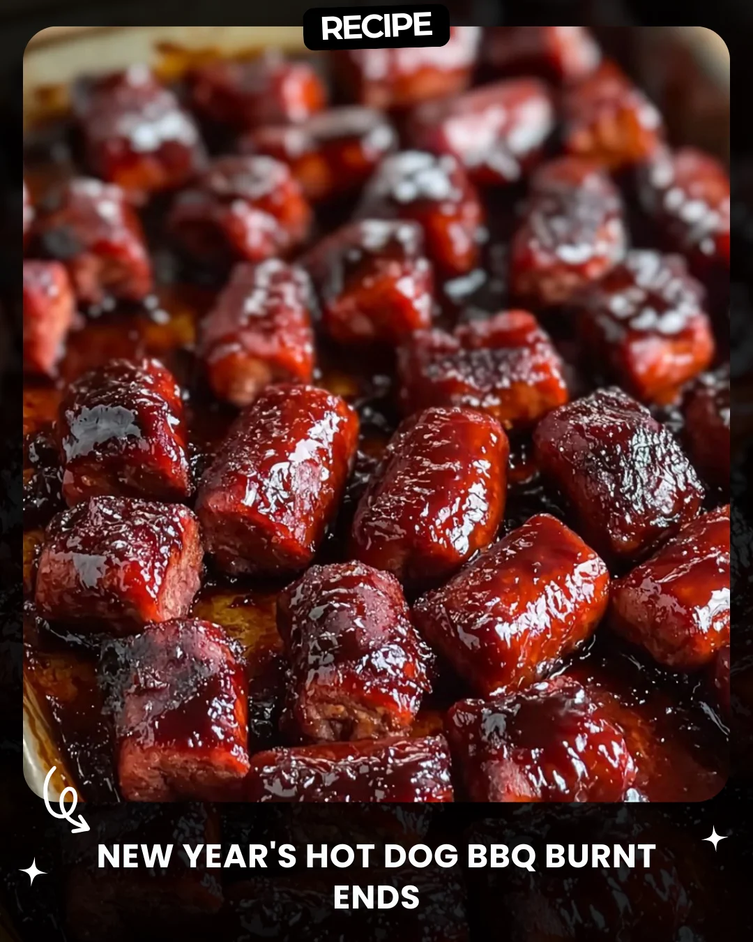 New Year’s Hot Dog BBQ Burnt Ends