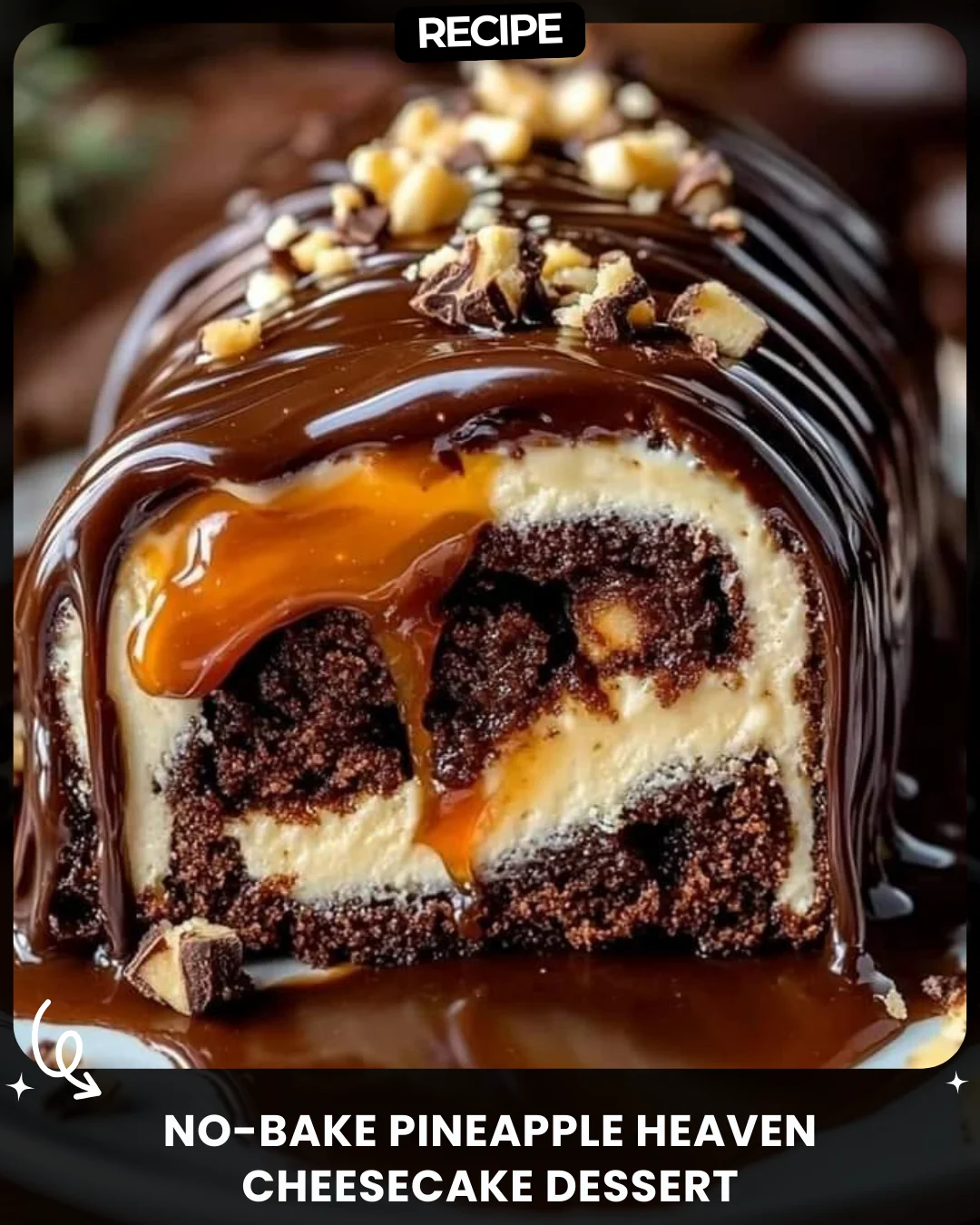 No-Bake Pineapple Heaven Cheesecake Dessert