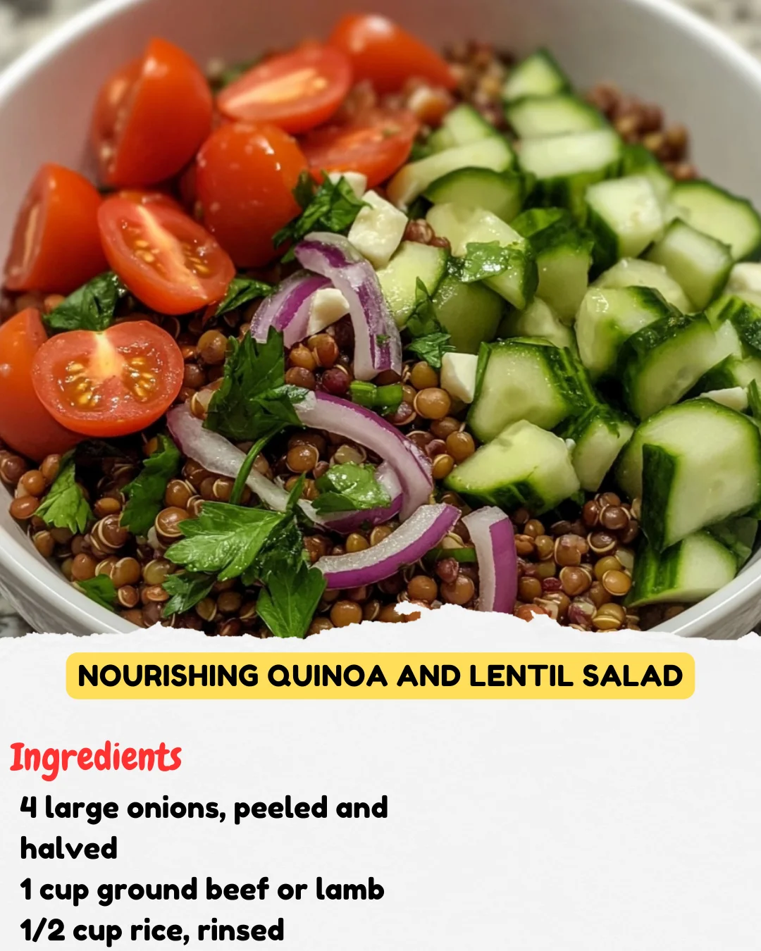 Nourishing Quinoa and Lentil Salad