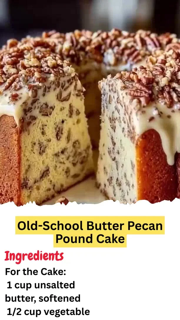 Old-School Butter Pecan Pound Cake