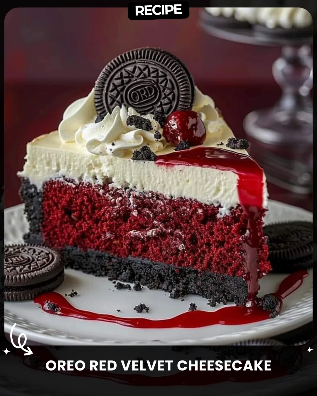 Oreo Red Velvet Cheesecake