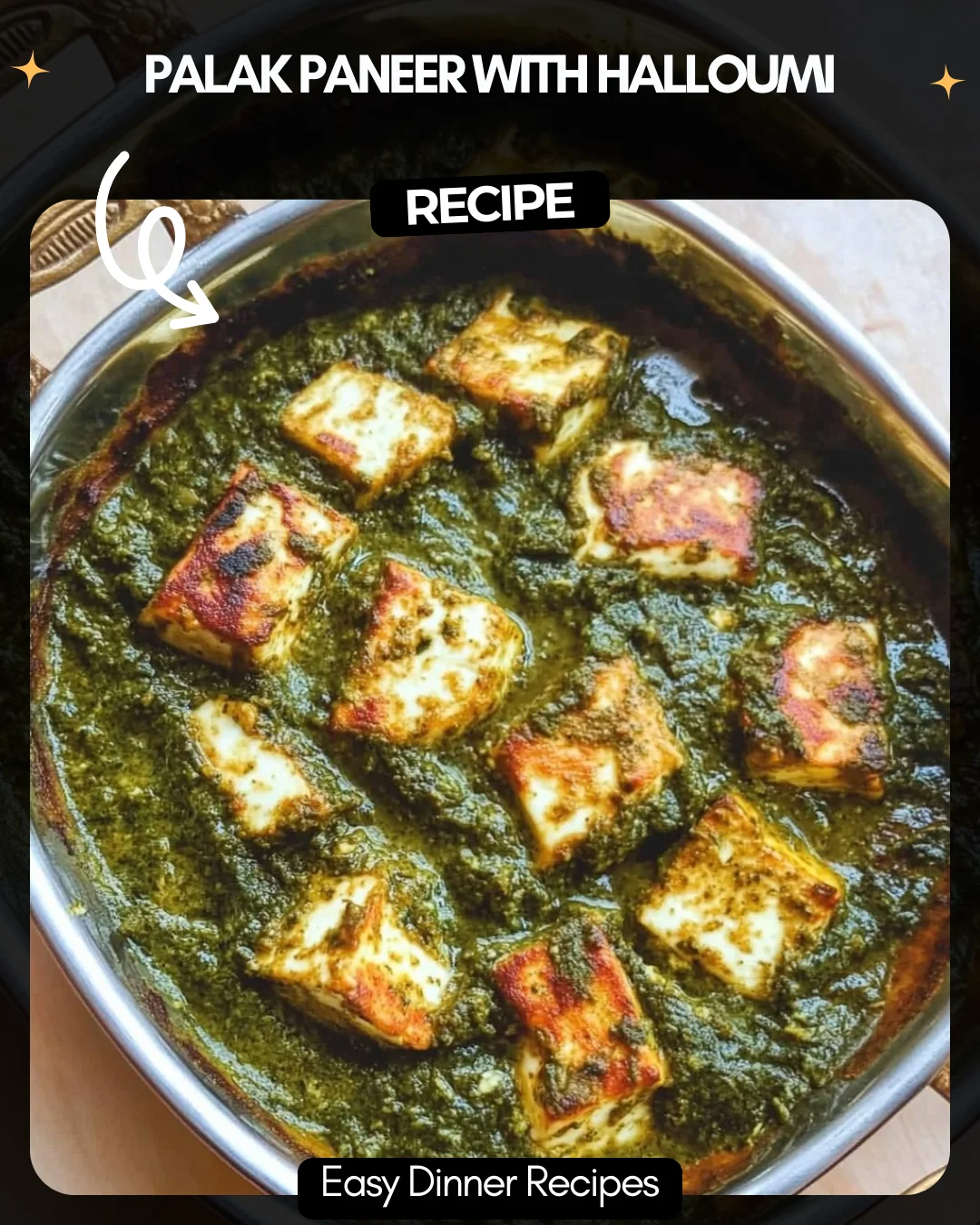 Palak Paneer with Halloumi