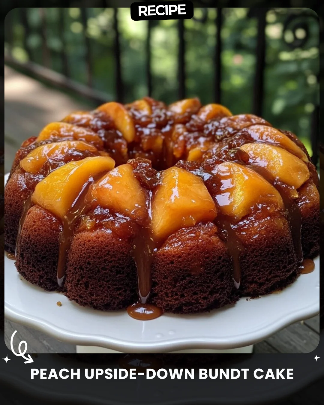 Peach Upside-Down Bundt Cake