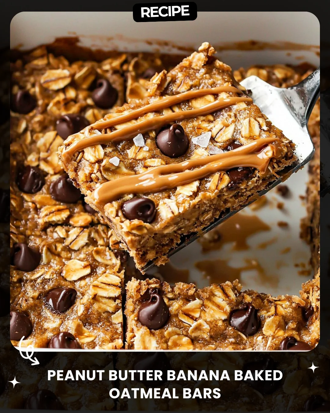 Peanut Butter Banana Baked Oatmeal Bars
