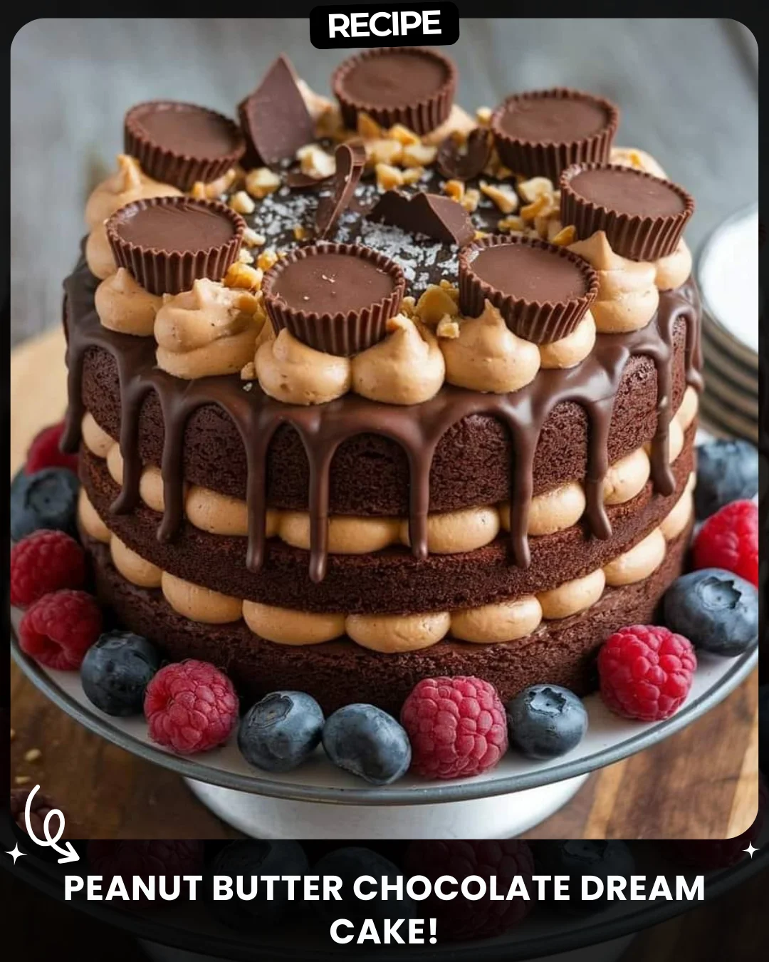 Peanut Butter Chocolate Dream Cake!