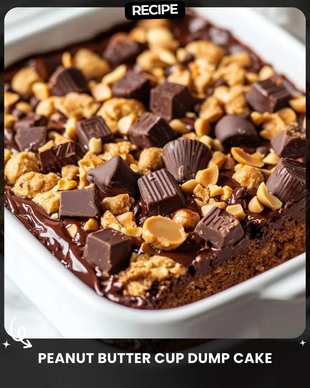 Peanut Butter Cup Dump Cake