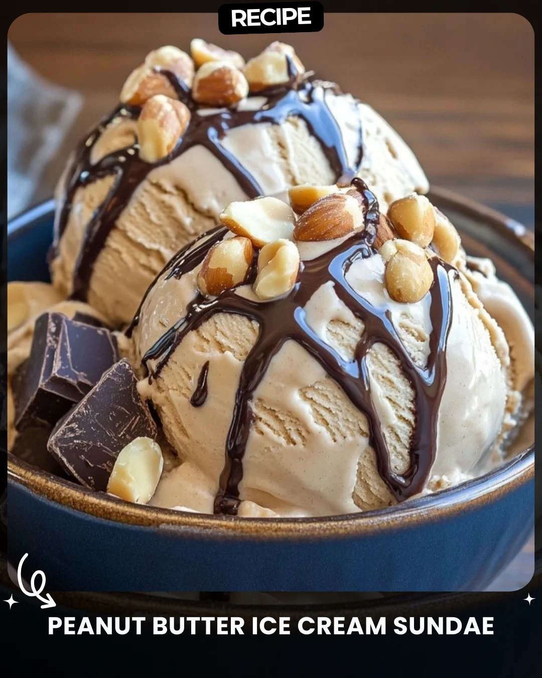 Peanut Butter Ice Cream Sundae