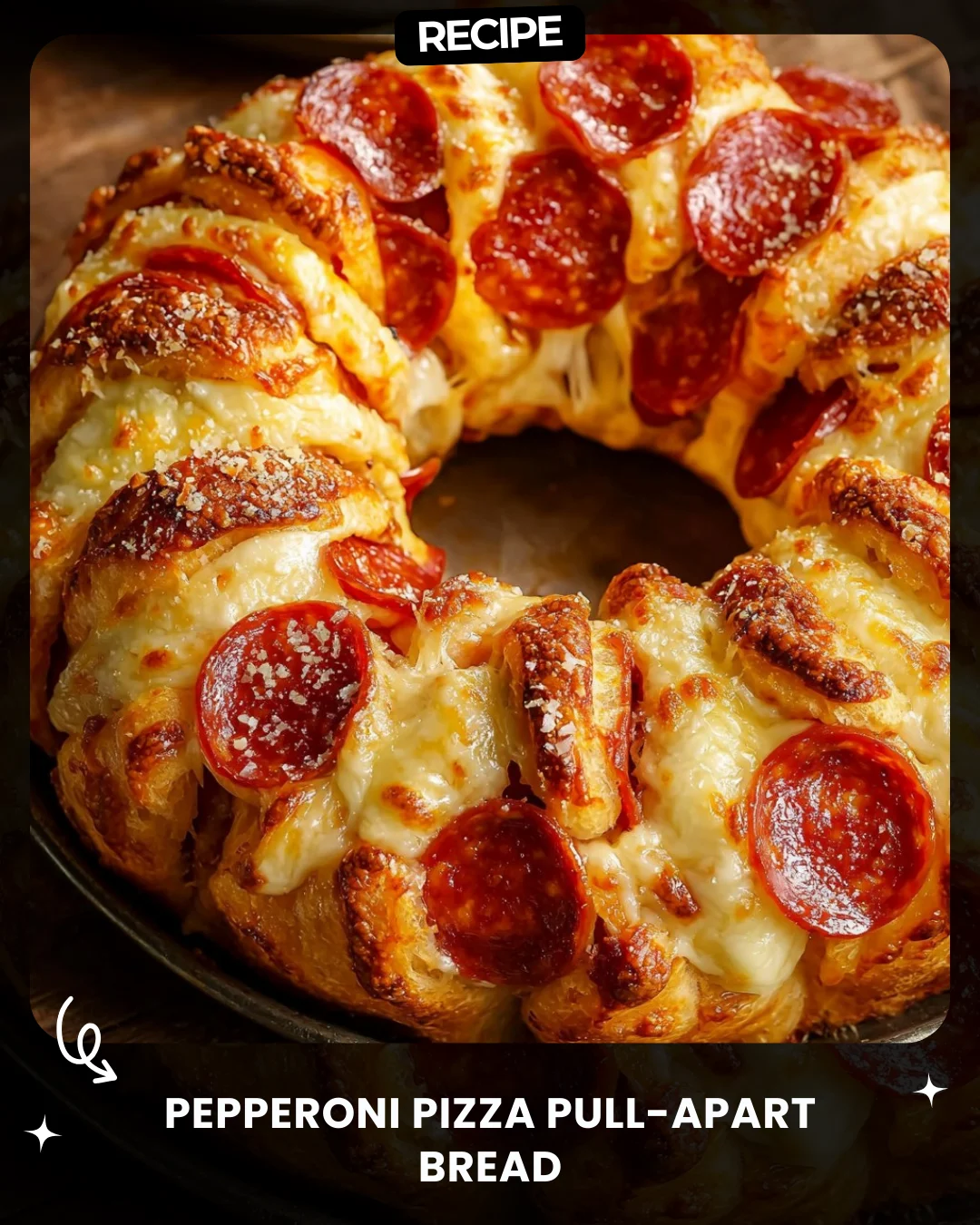 Pepperoni Pizza Pull-Apart Bread